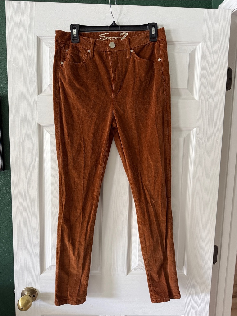 Seven7 Brown Corduroy Skinny Pants